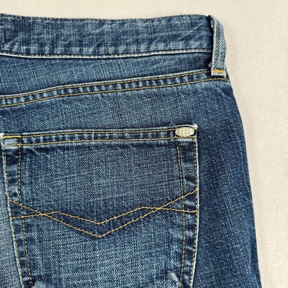 Mavi Bootleg Flare Jeans Womens Size 30* Dark Blue Low Rise - Picture 11 of 13